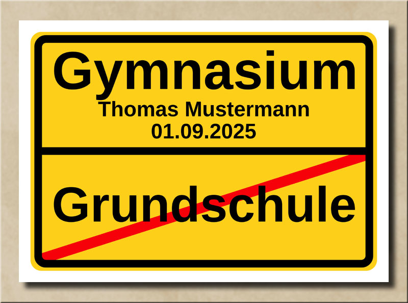 Ortstafel Grundschule Gymnasium