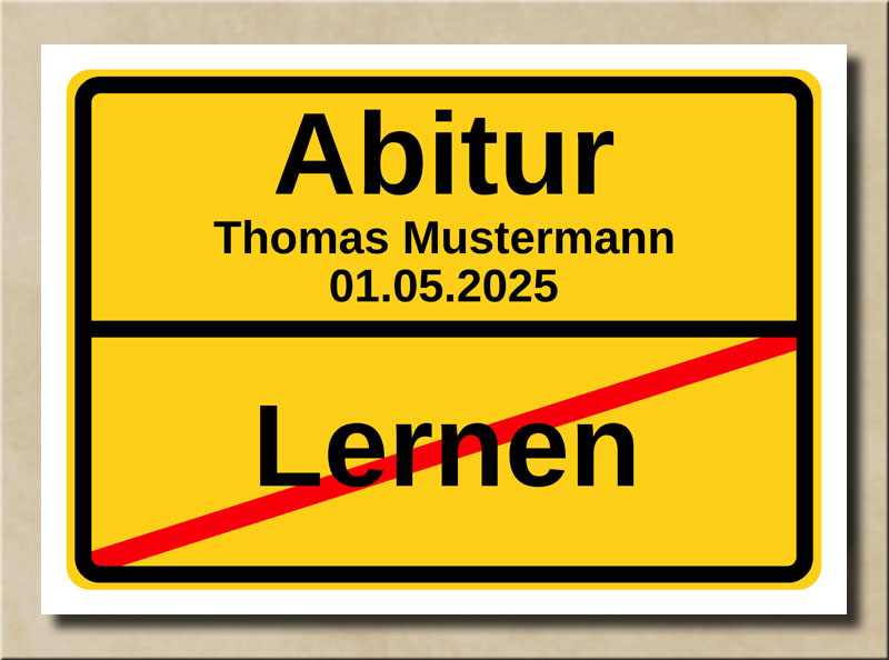 Ortstafel Lernen Abitur