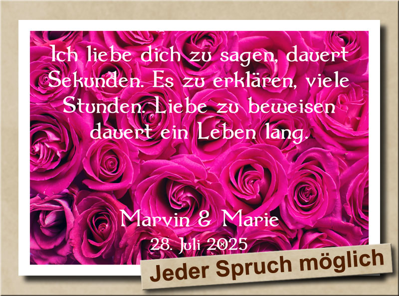 Wand der Liebesrosen